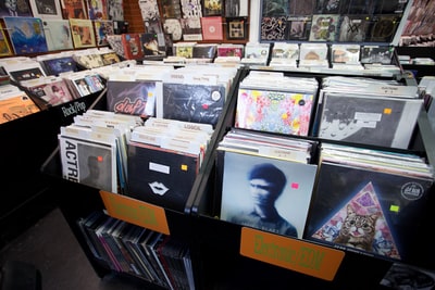 Vinyl record shop
